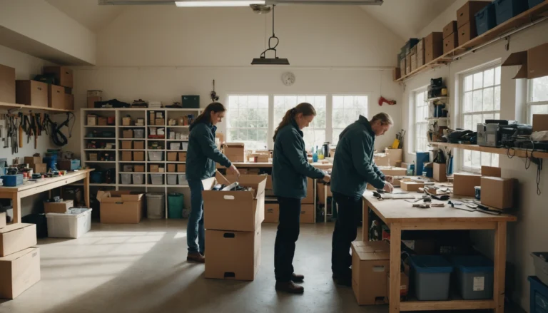 débarrasser un garage