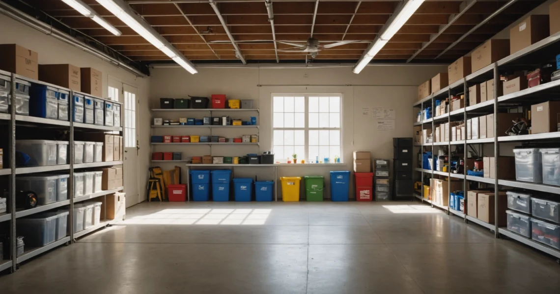 débarrasser un garage