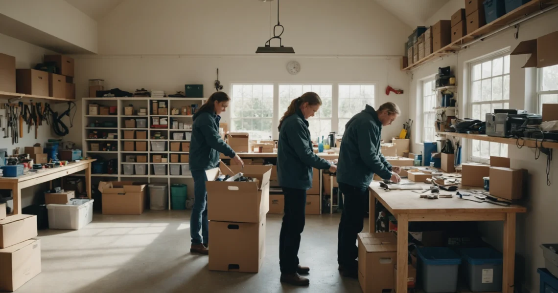 débarrasser un garage